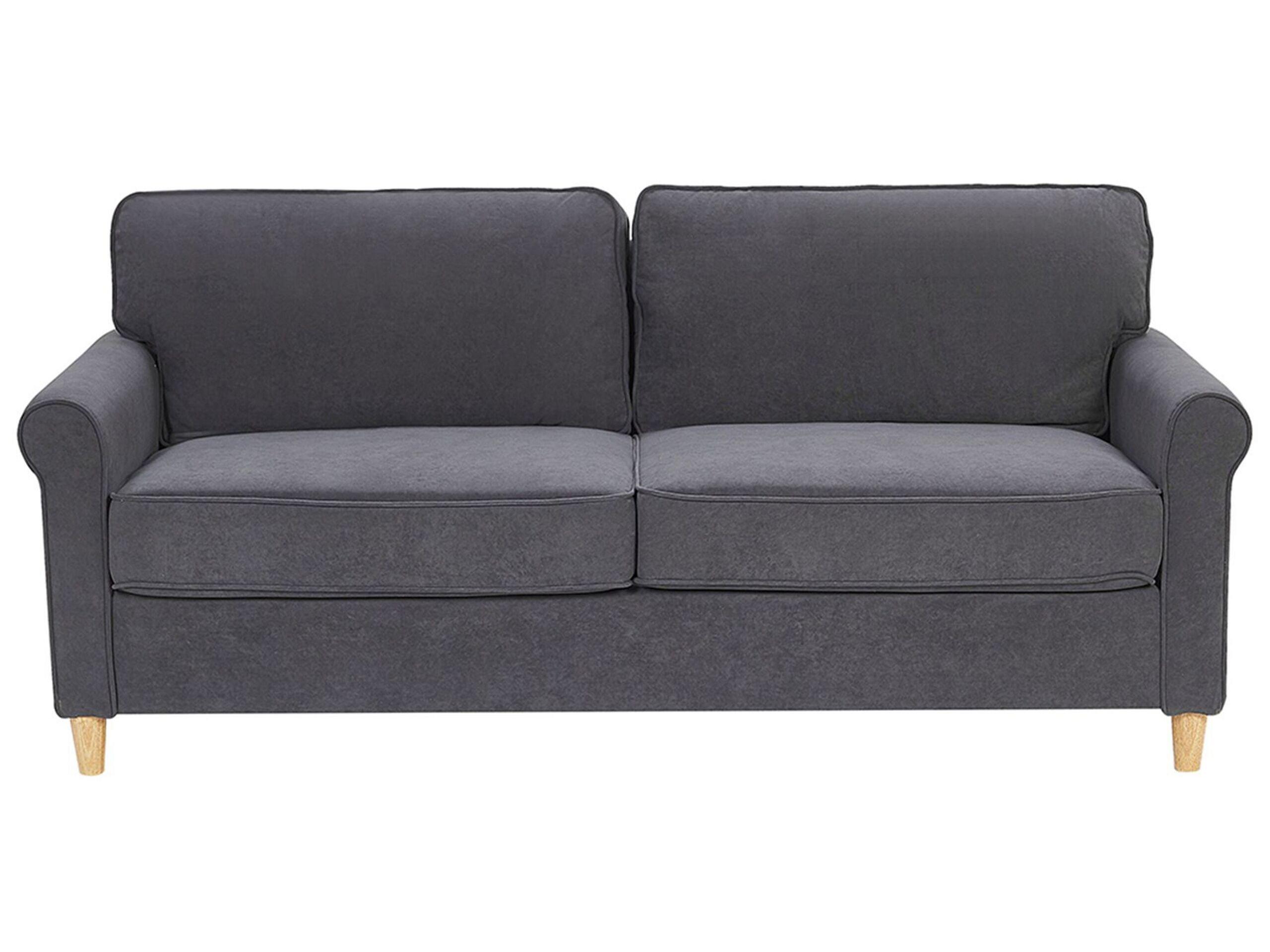 Image of 3 Sitzer Sofa aus Samtstoff Retro RONNEBY 3 Sitzer Sofa aus Samtstoff Retro RONNEBY