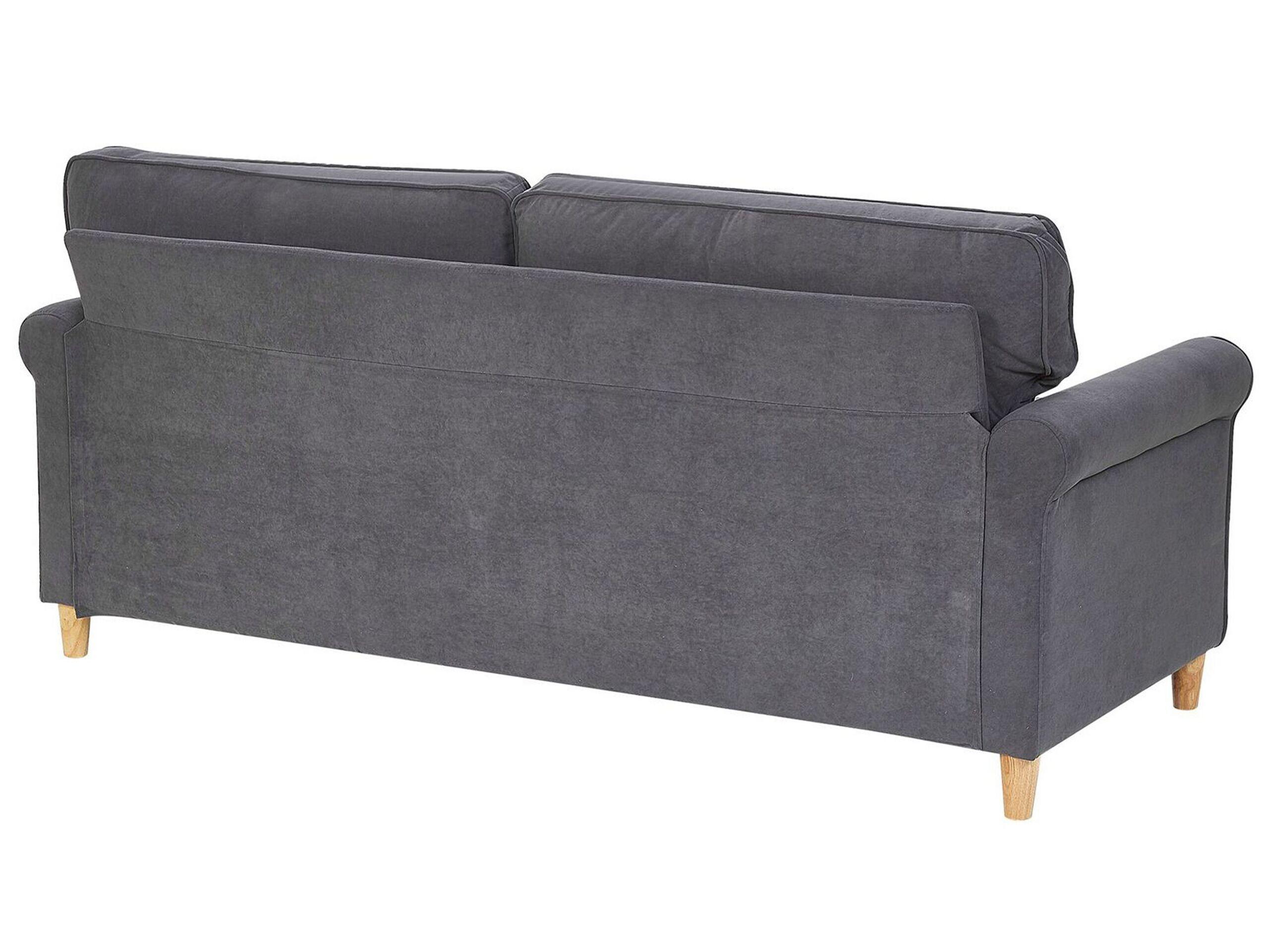 Beliani 3 Sitzer Sofa aus Samtstoff Retro RONNEBY  