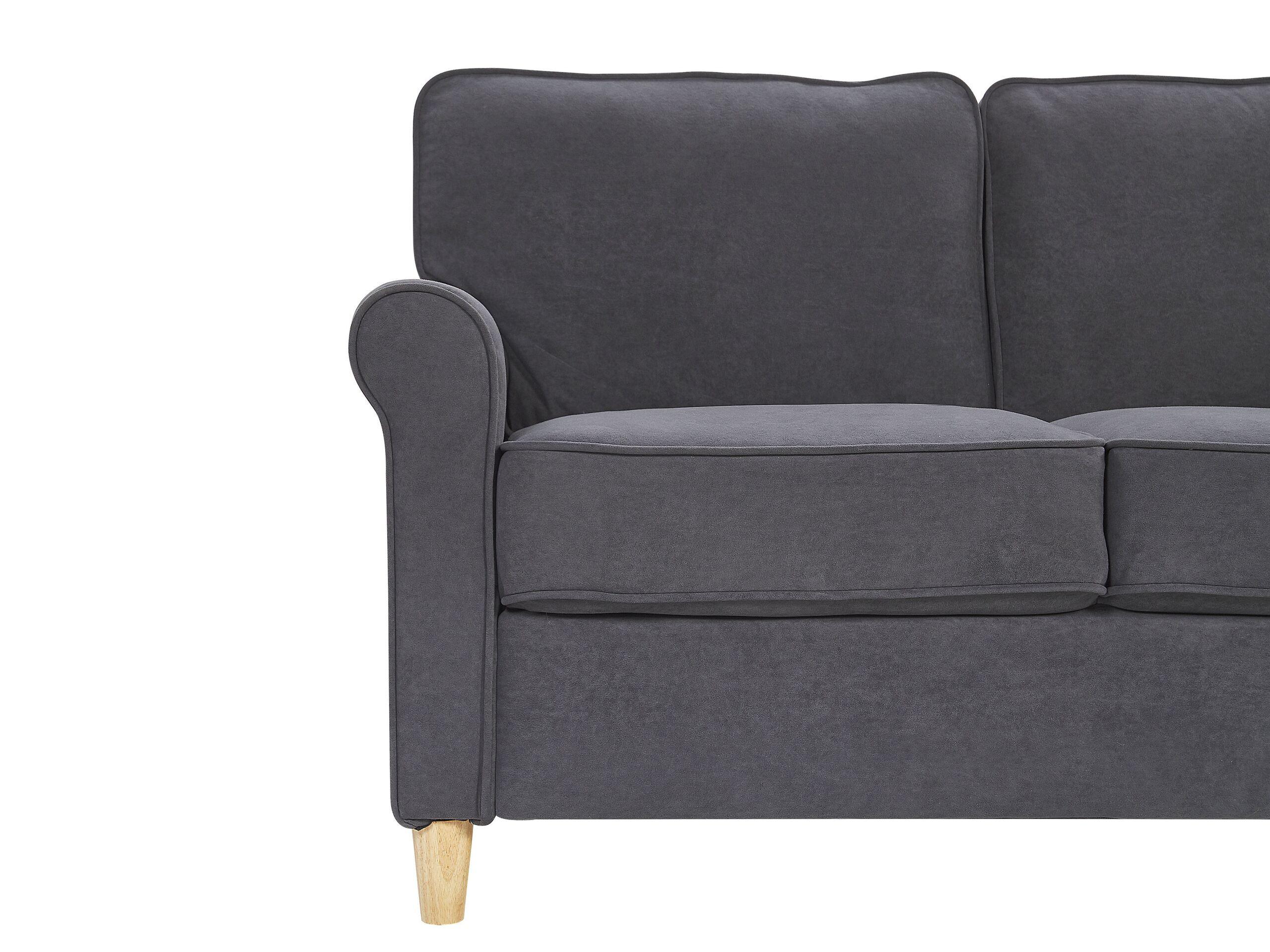 Beliani 3 Sitzer Sofa aus Samtstoff Retro RONNEBY  