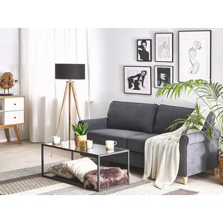 Beliani 3 Sitzer Sofa aus Samtstoff Retro RONNEBY  