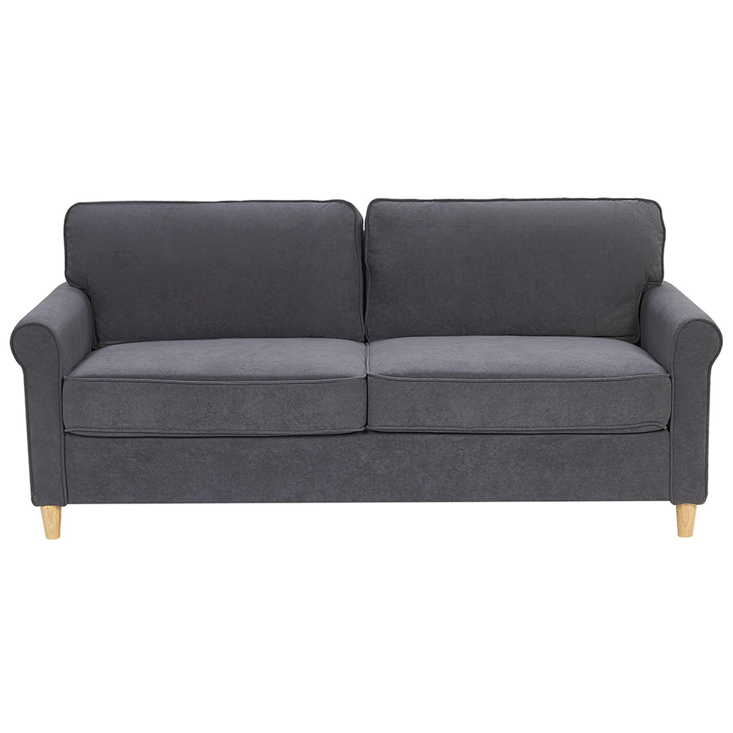 Beliani 3 Sitzer Sofa aus Samtstoff Retro RONNEBY  