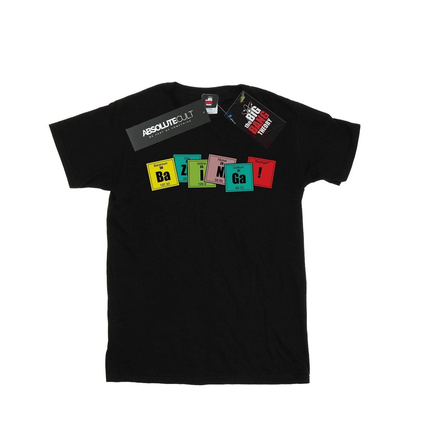 Image of Bazinga Elements Tshirt Damen Schwarz XXL