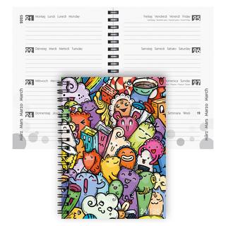 Biella Agenda scolaire mydiary Wire-O 3½ jours par page, Comic  