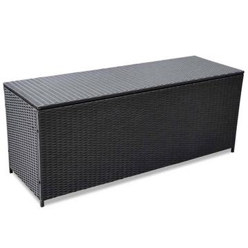 Garten-aufbewahrungsbox poly-rattan