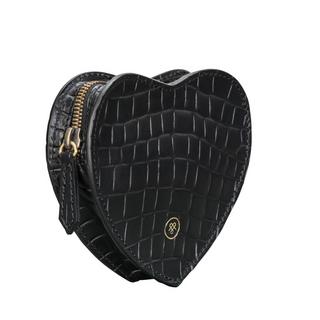 Maxwell Scott  Le MirabellaL Croco Pochette coeur en cuir croco 