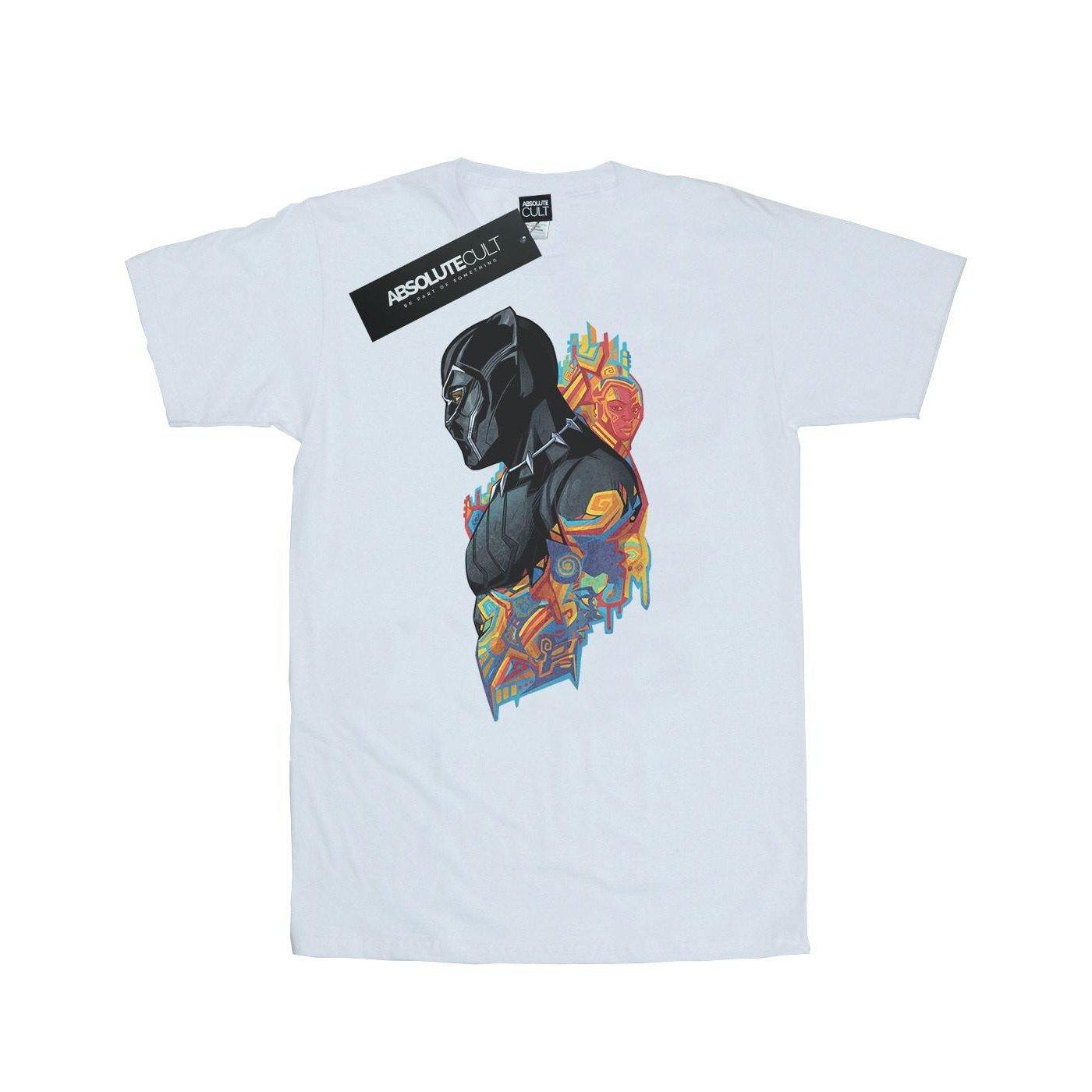 Image of Black Panther Profile Tshirt Herren Weiss L
