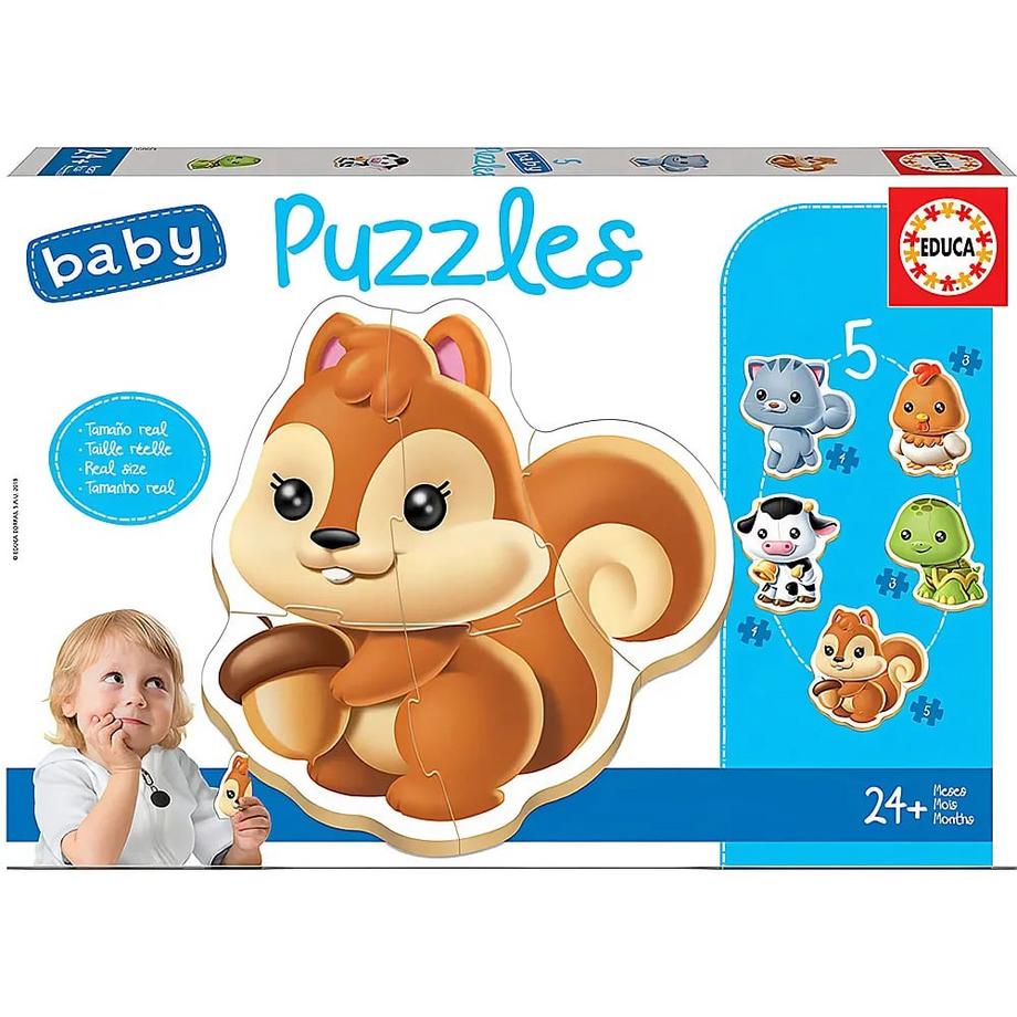Puzzle Tierbabies (2-4)