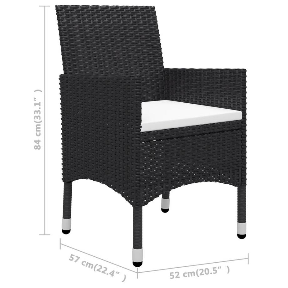 VidaXL Bistro-set poly-rattan  