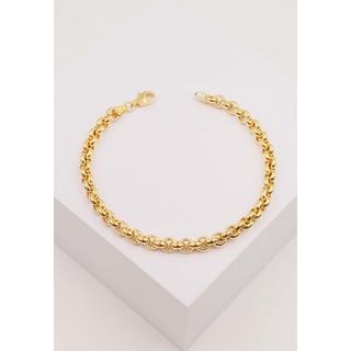 MUAU Schmuck  Bracelet jaseron en or jaune 750, 19cm, 5mm 