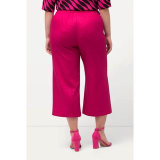 Ulla Popken  Culottes con taglio della gamba ampio e lungo fino al polpaccio e cintura elastica 