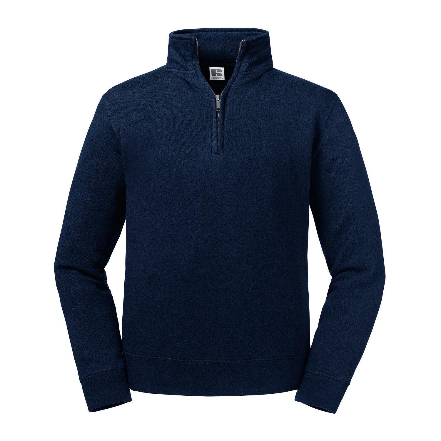 Image of Authentic Sweatshirt Mit Kurzem Reißverschluss Herren Marine S