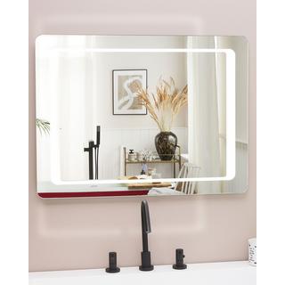 Beliani Miroir en Verre Moderne WASSY  