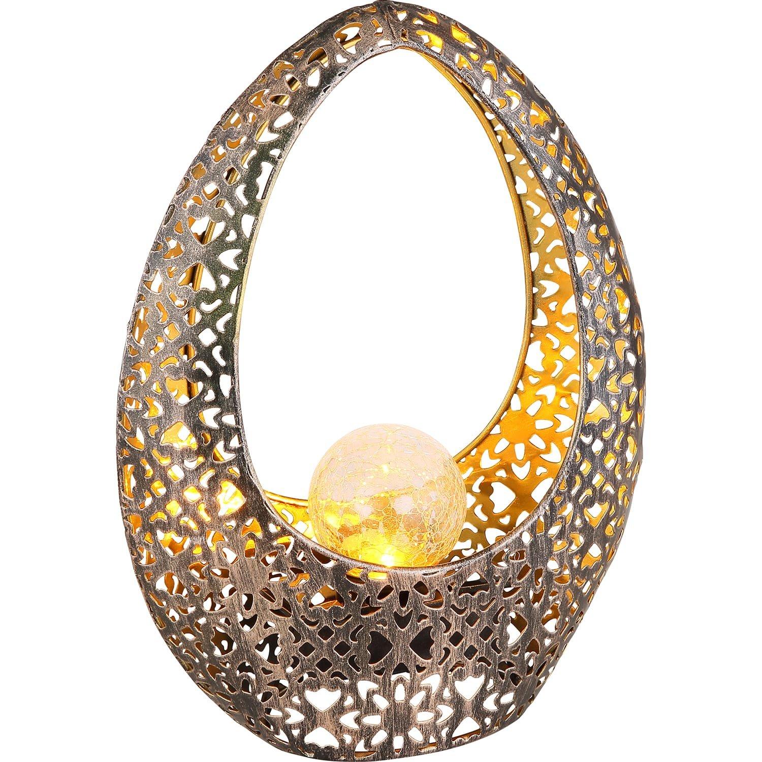 Image of Solarleuchte Metall bronzefarben LED Solarleuchte Metall bronzefarben LED