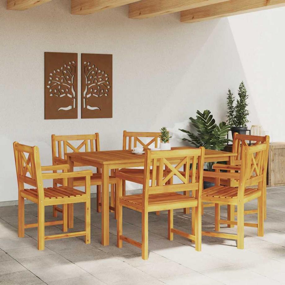 VidaXL Arredamento da Giardino Legno massello di acacia  