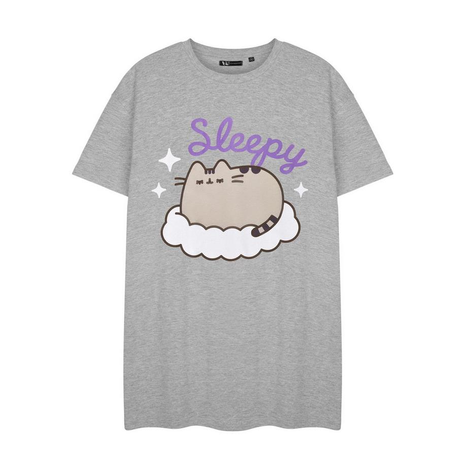 PUSHEEN Sleepy Camicia da Notte Maniche Corte  