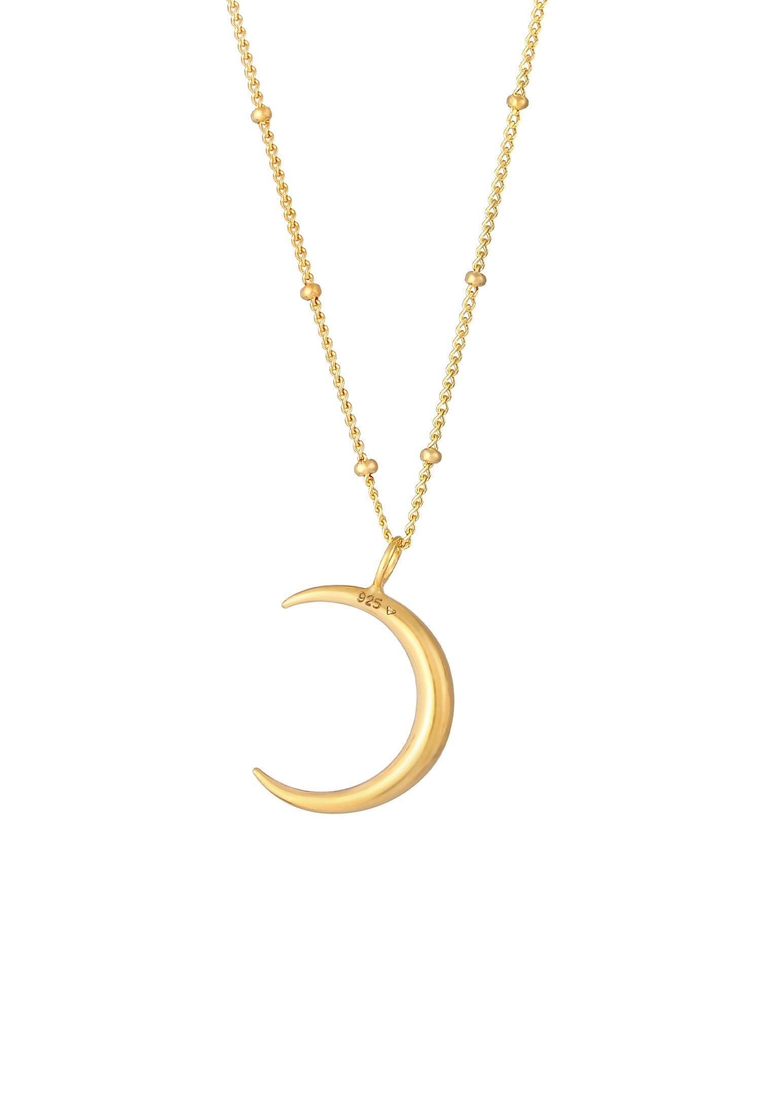 Elli  Collier Chaîne Boule Astro Faucille Demi-Lune Pour Dames 