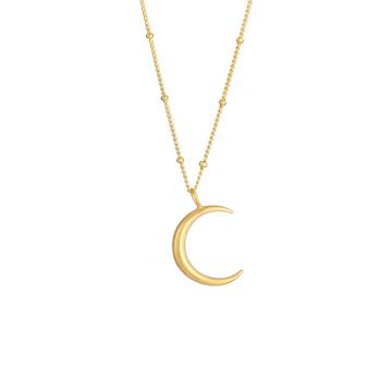 Collier Chaîne Boule Astro Faucille Demi-Lune Pour Dames