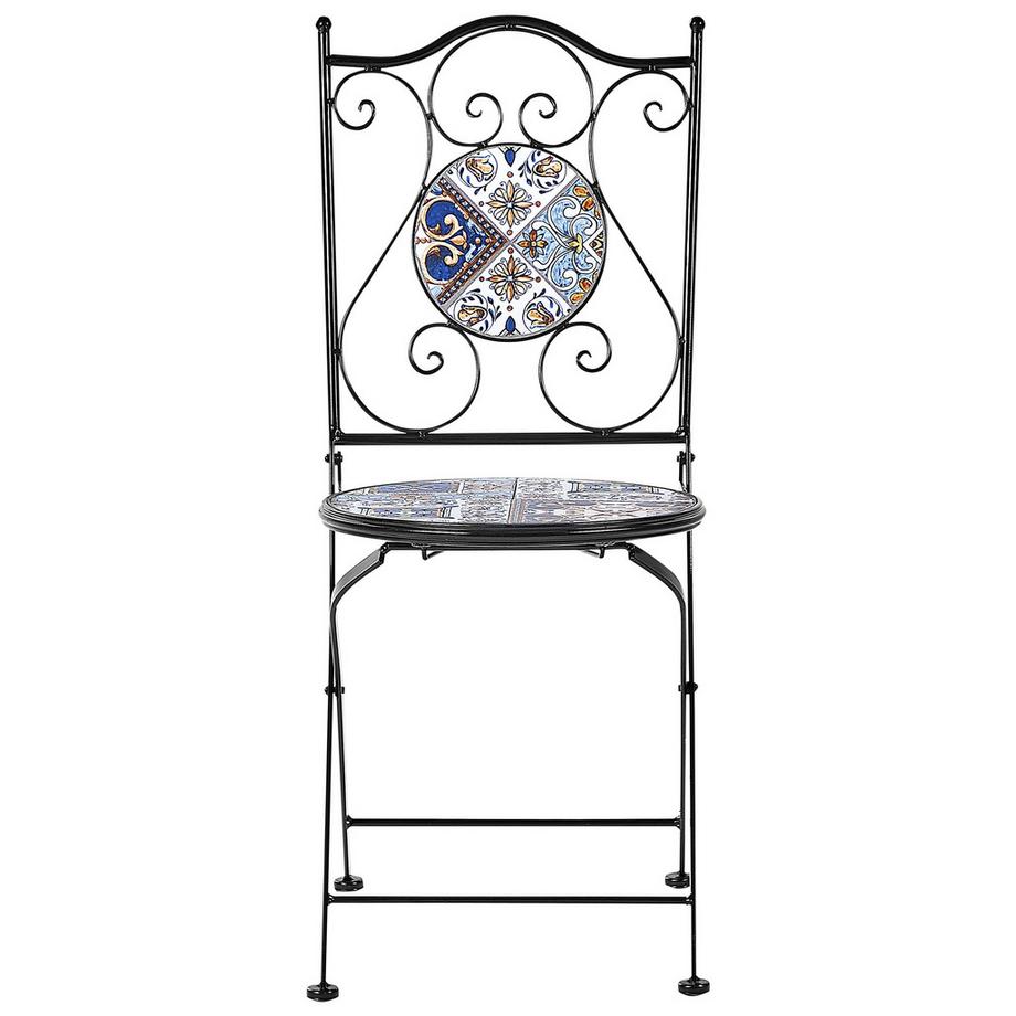 Beliani Set di 2 sedie da giardino en Ferro Retrò CIVITA  