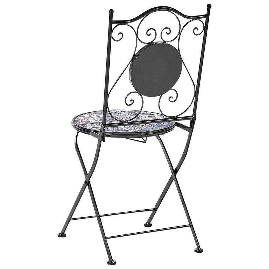 Beliani Set di 2 sedie da giardino en Ferro Retrò CIVITA  