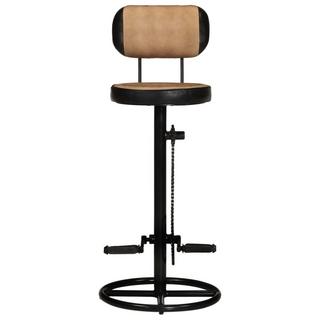 VidaXL Tabouret de bar cuir  