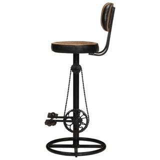 VidaXL Tabouret de bar cuir  