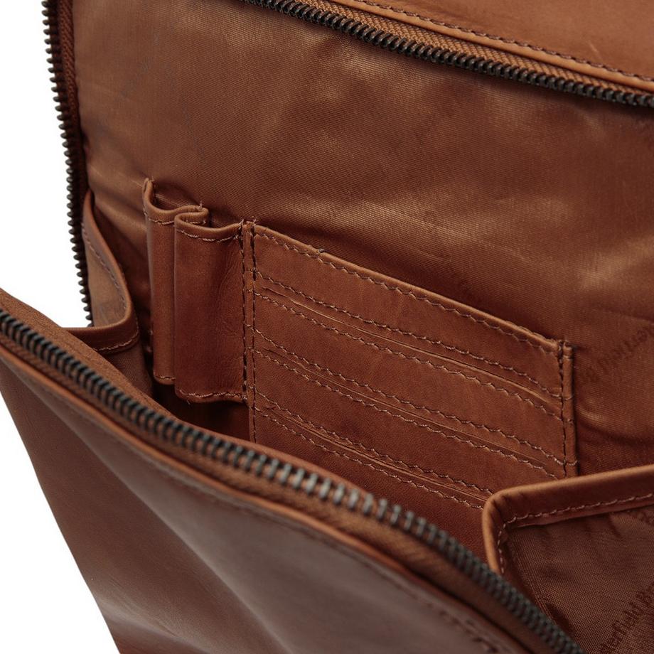 Chesterfield Jasper Sac à dos en cuir pour ordinateur portable Cognac  
