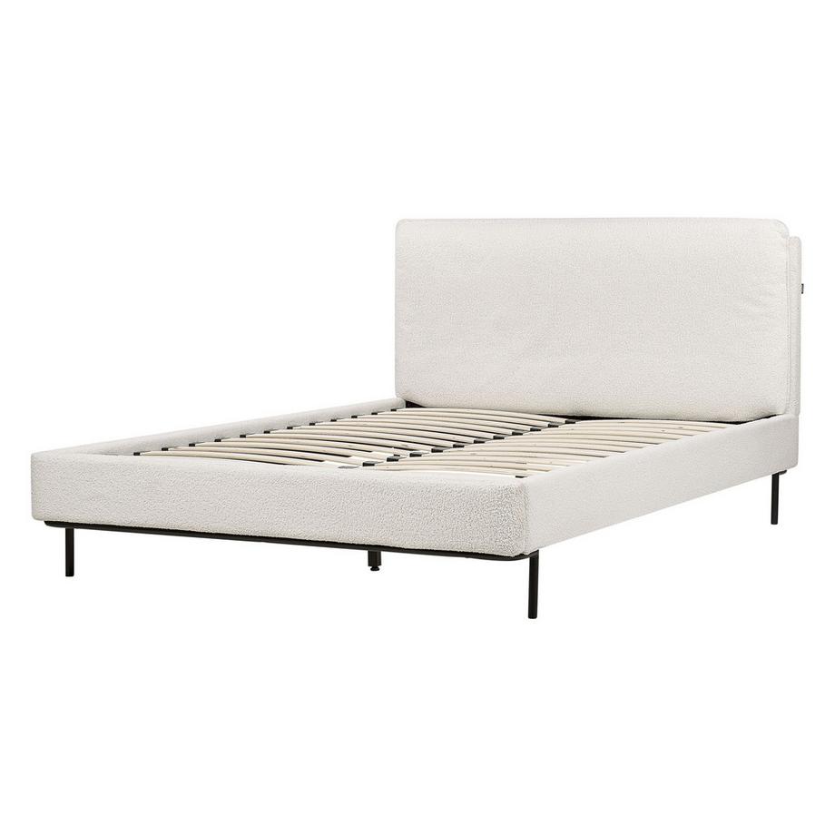 Beliani Bett mit Lattenrost aus Bouclé Skandinavisch CORIO  