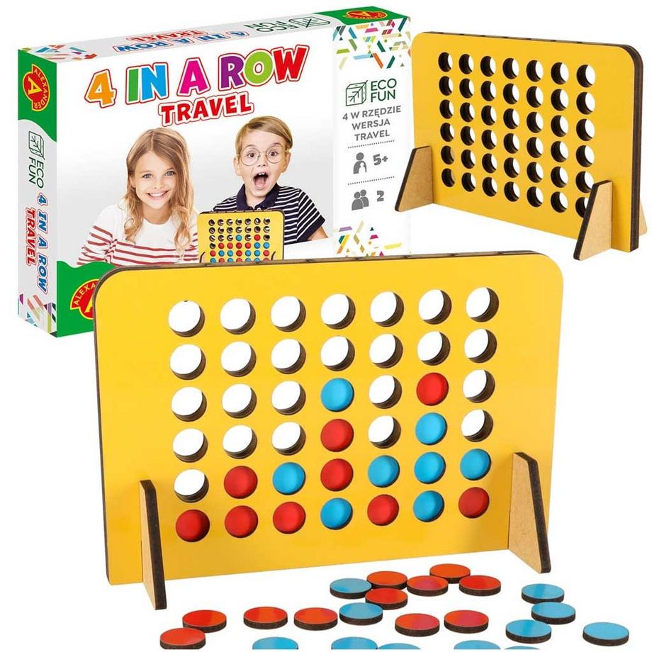 ALEXANDER 4 dans une rangée jeu de société version voyage 5+