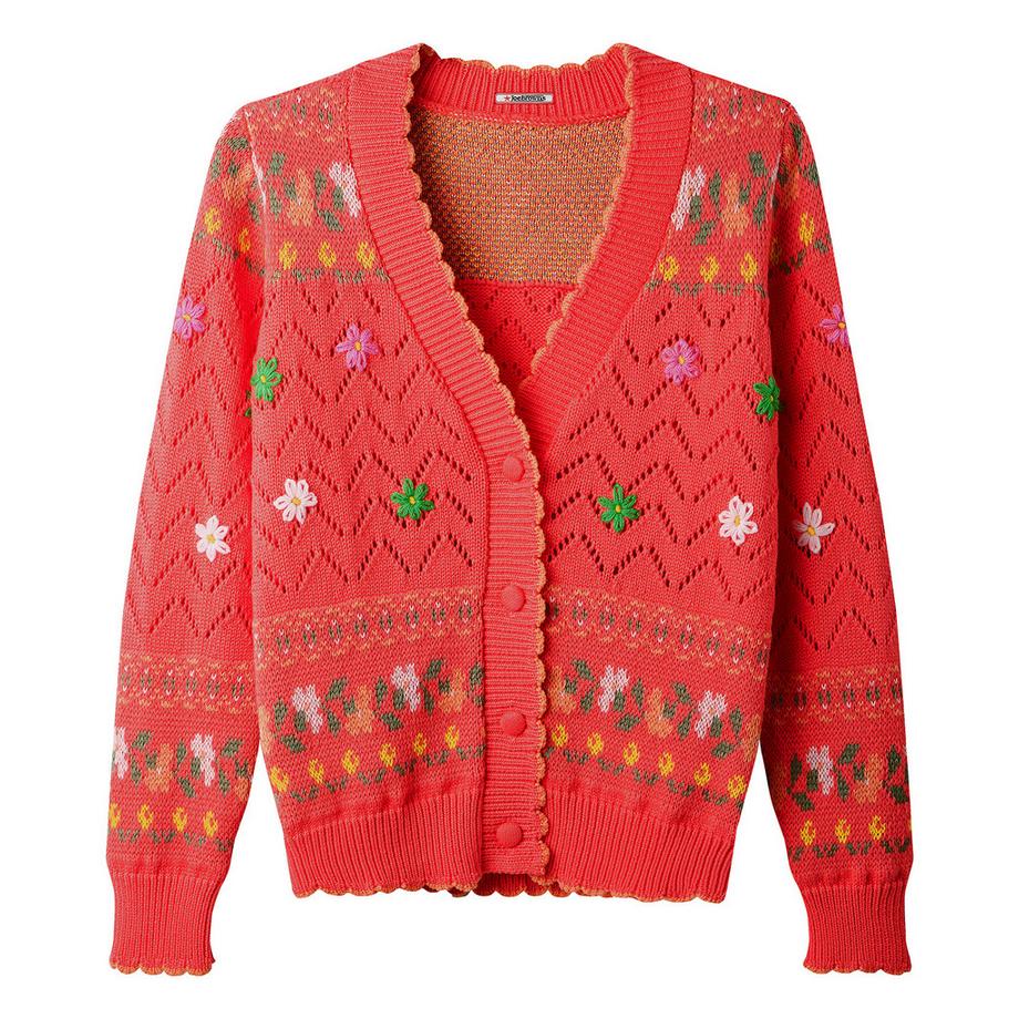 Joe Browns Geblümte Strickjacke V-Ausschnitt  