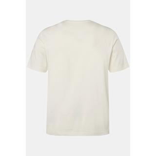 Sthuge  T-shirt STHUGE con stampa, scollo a girocollo e mezze maniche bianco sporco 