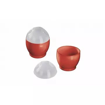Xavax 00111490 cuiseur d'oeufs 1 œufs Rouge, Transparent