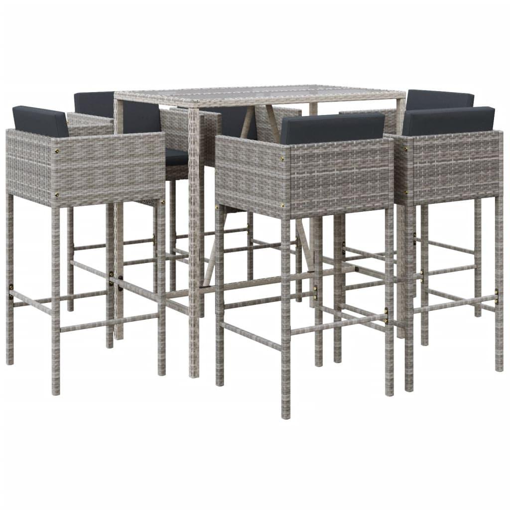 VidaXL Gartenbar set poly-rattan  