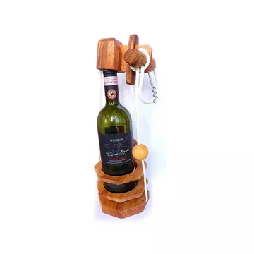 Puzzles desprit de Leonardo: verrouillage de bouteille avec tire-bouchon - jeu de puzzle