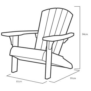 Keter Chaise adirondack plastique  