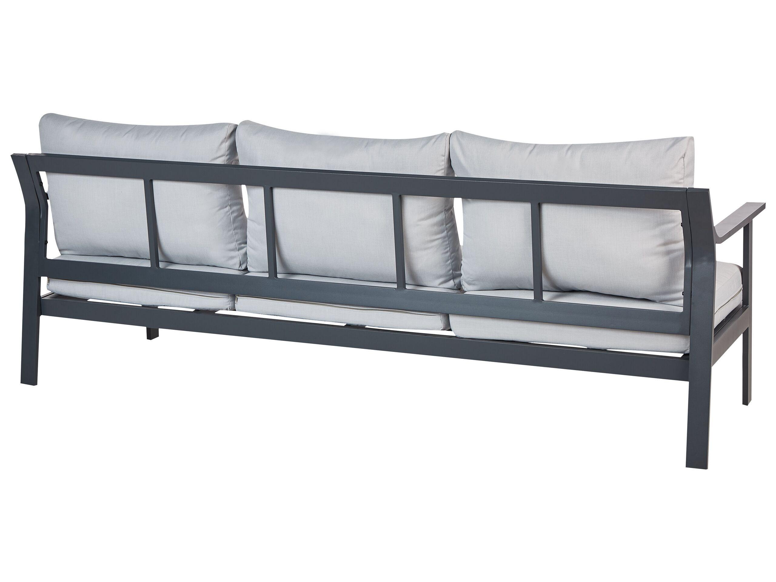 Beliani 3 Sitzer Sofa aus Aluminium Modern KIATO  