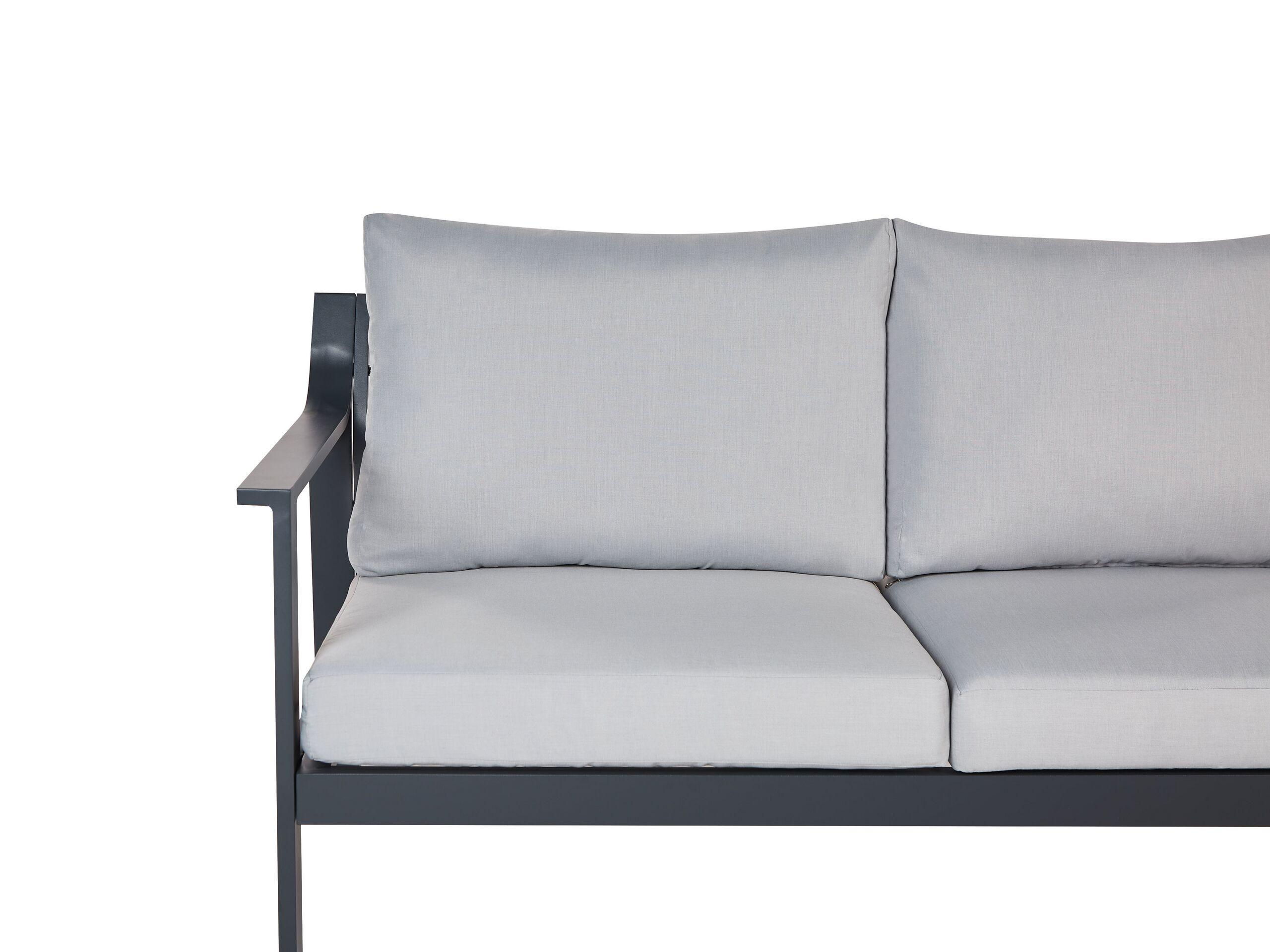 Beliani 3 Sitzer Sofa aus Aluminium Modern KIATO  