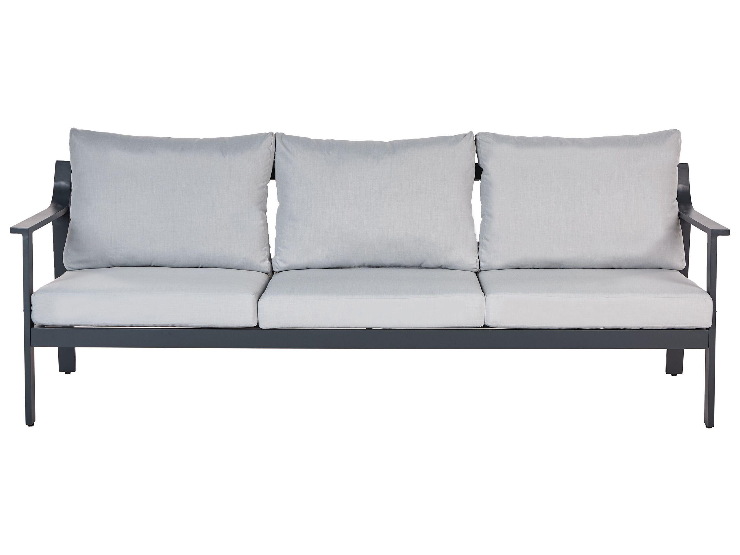 Beliani 3 Sitzer Sofa aus Aluminium Modern KIATO  