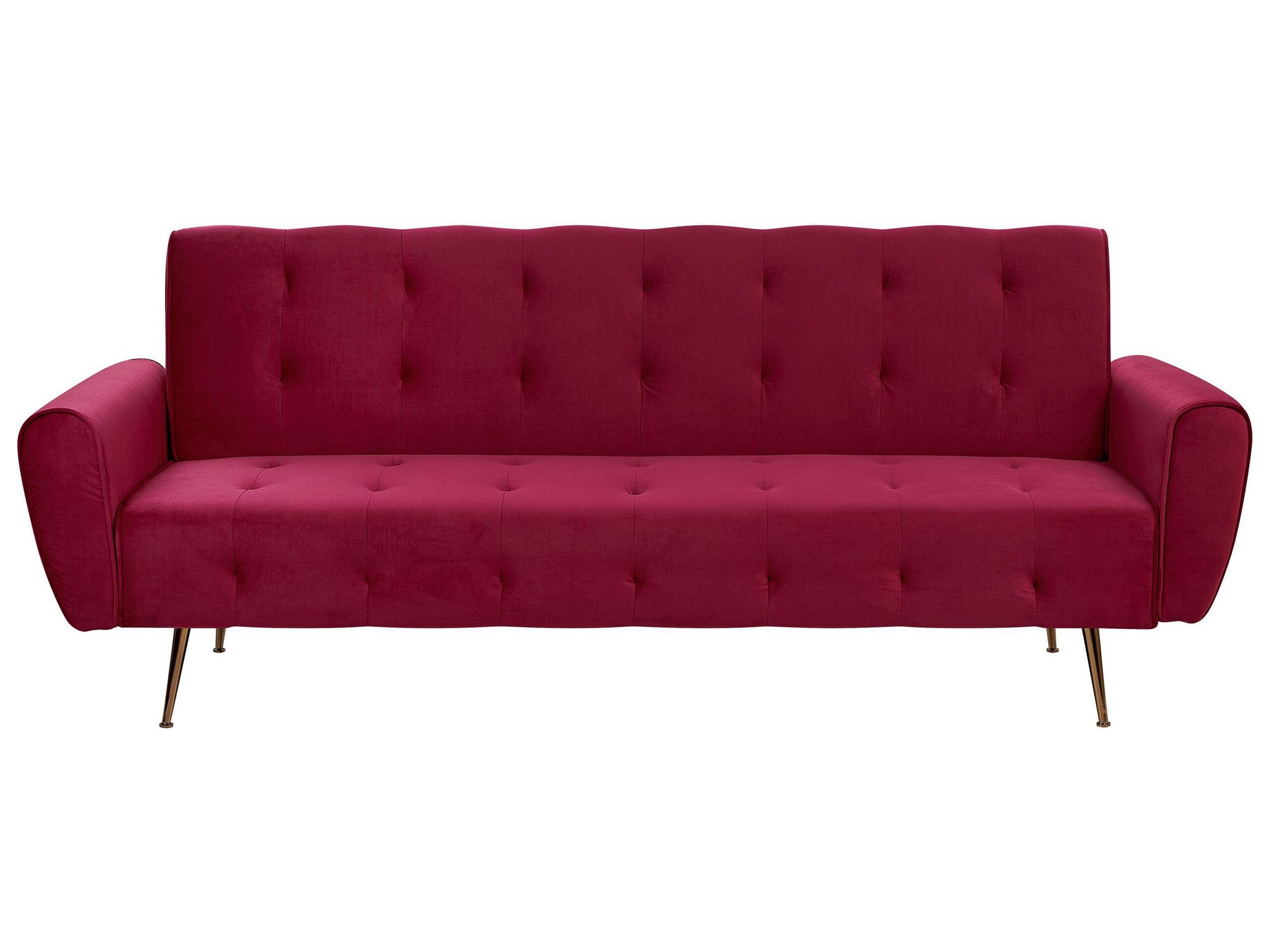 Image of Schlafcouch aus Samtstoff Glamourös SELNES Schlafcouch aus Samtstoff Glamourös SELNES