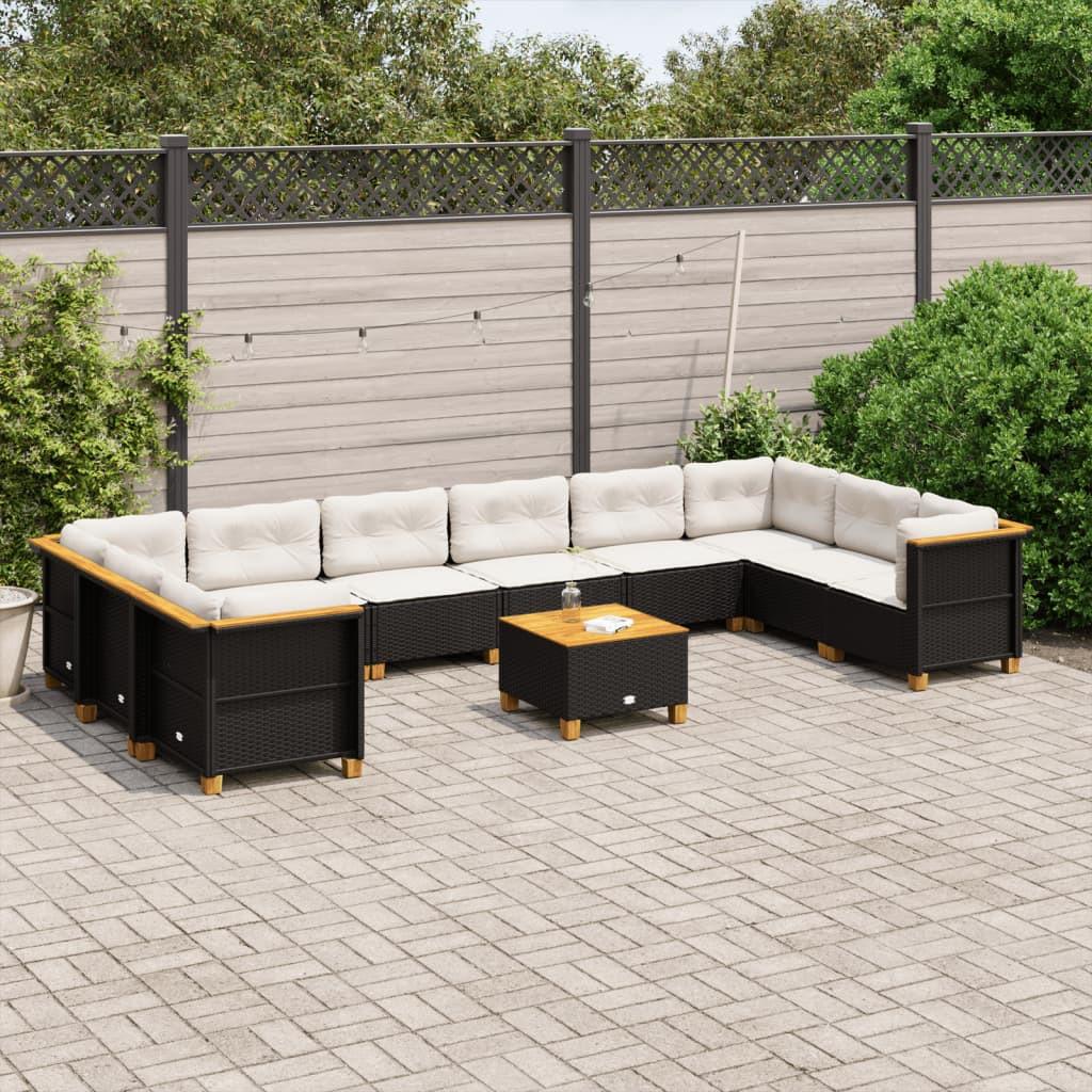 VidaXL set divano da giardino Polirattan  