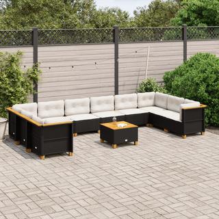 VidaXL set divano da giardino Polirattan  