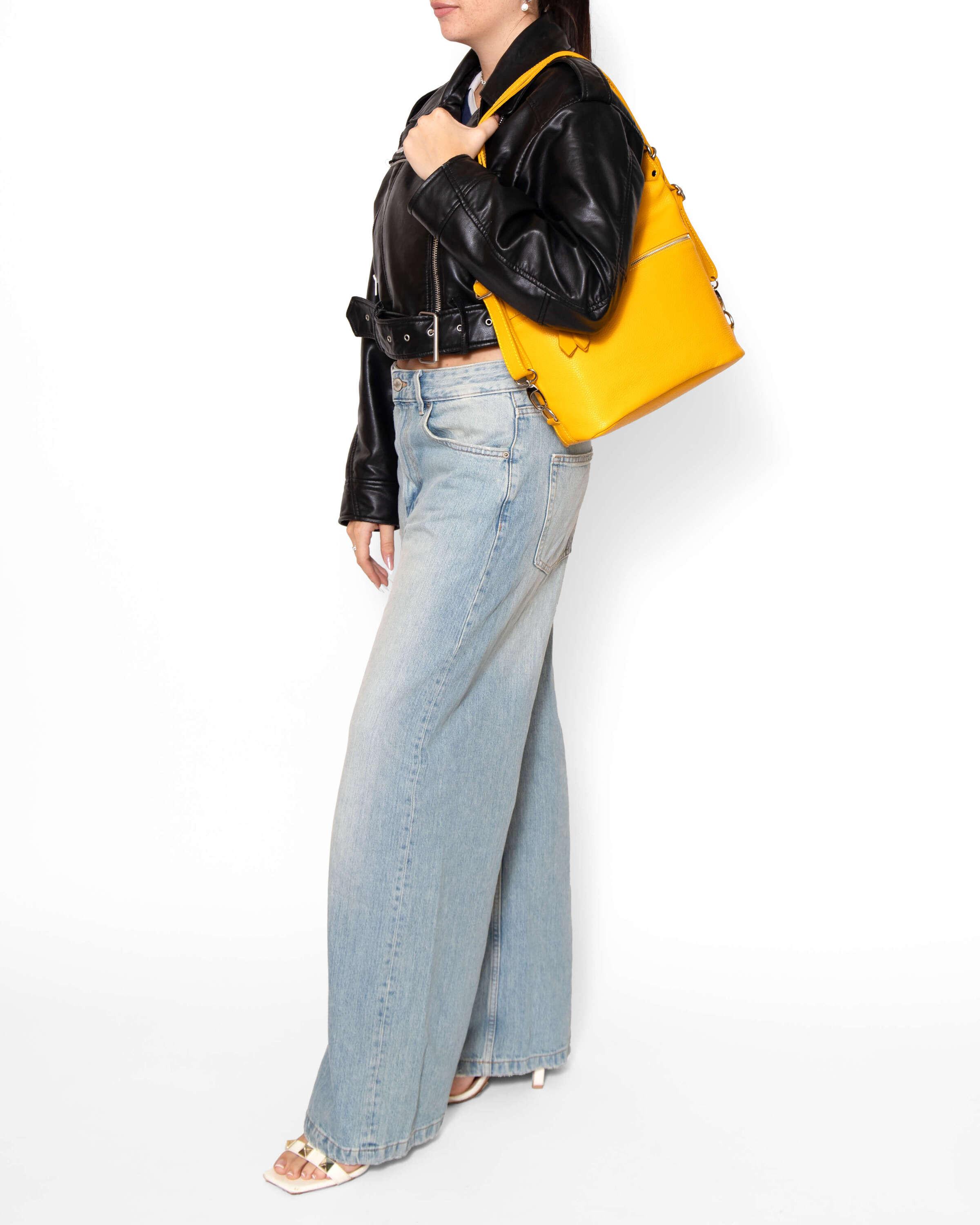 Viola Castellani Umwandelbare Umhängetasche Rucksack  