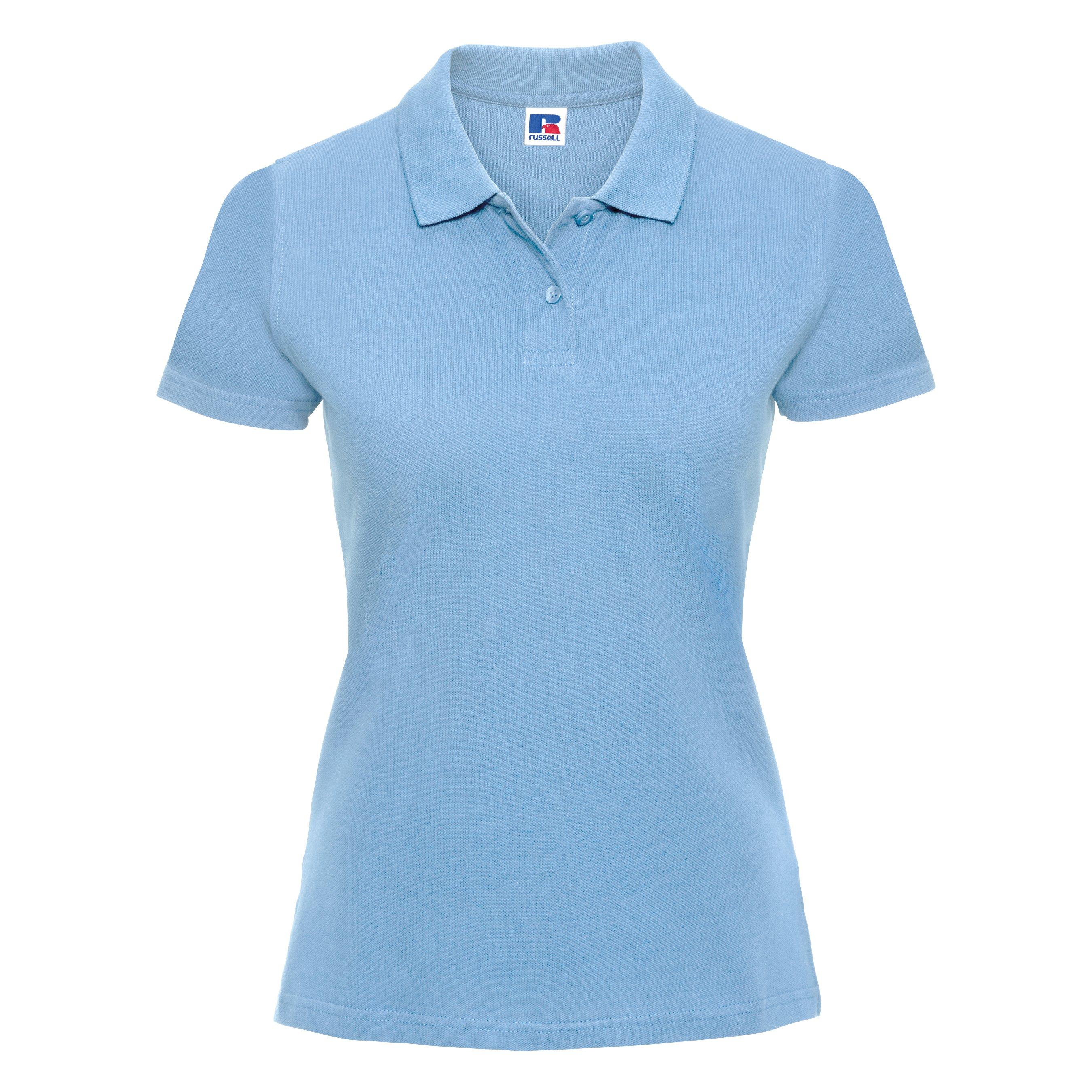 Image of Polo Shirt Europe Klassik Kurzarm Damen Himmelblau L