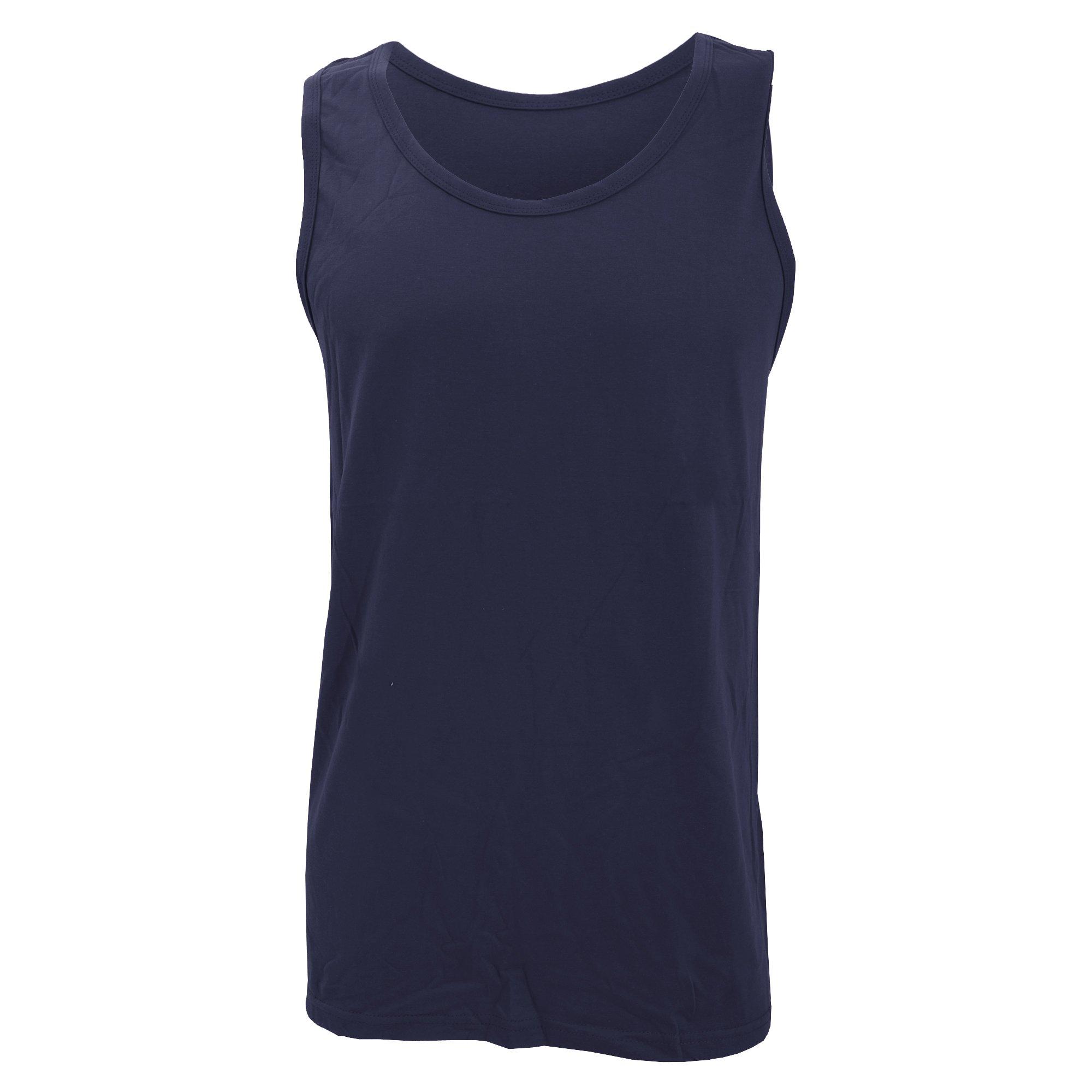 Image of Softstyle Tanktop Oberteil, Ärmellos Herren Marine XL