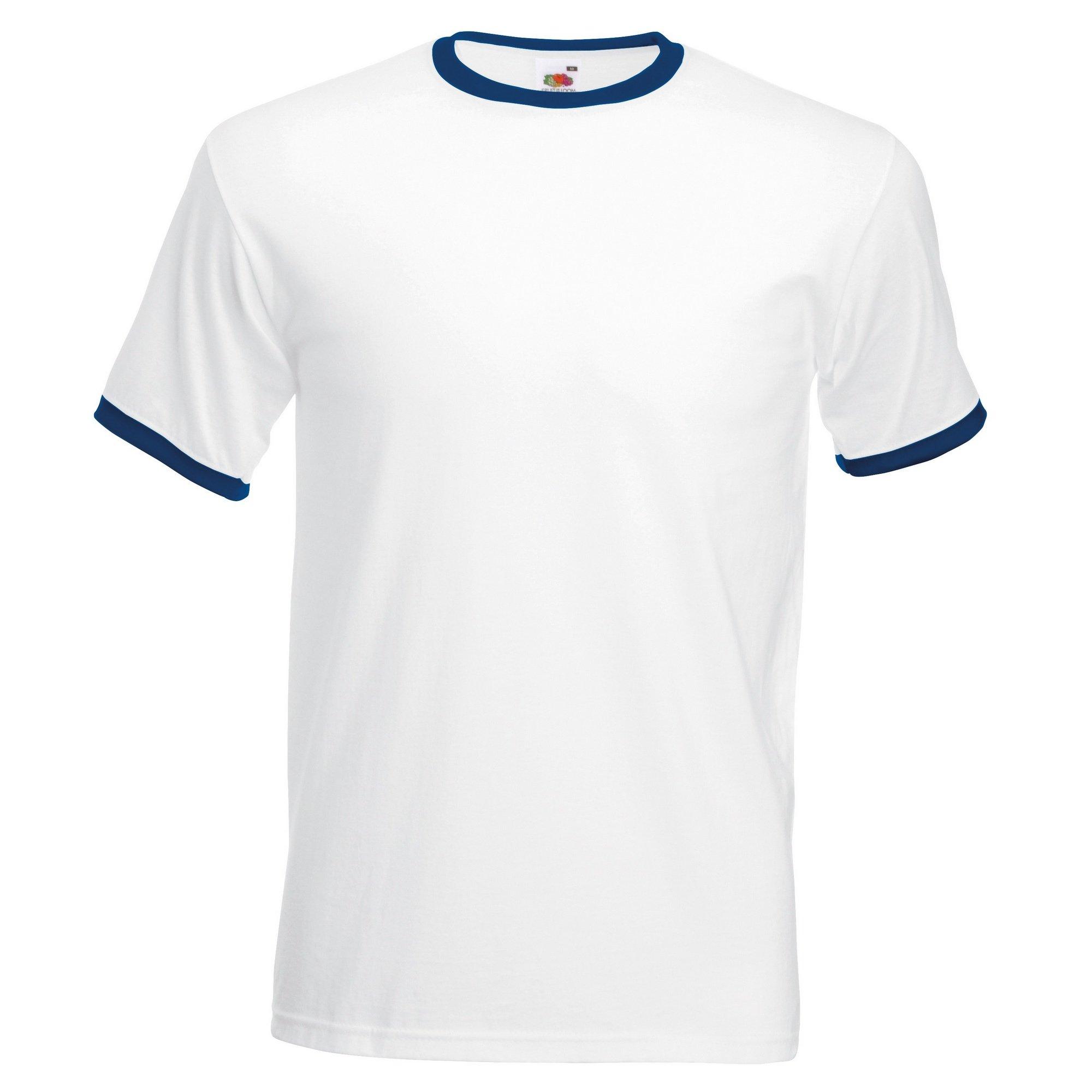 Image of Ringer Tshirt Herren Weiss XXL