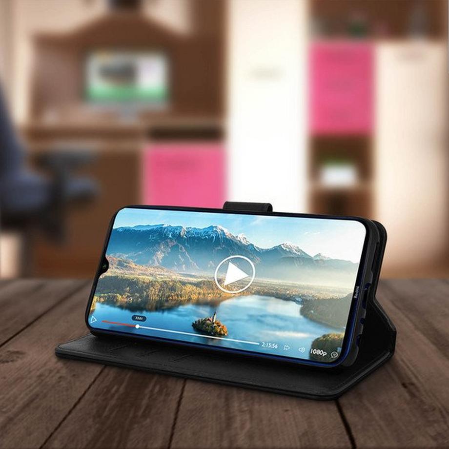 Avizar  Klapphülle Xiaomi Redmi Note 8 Schwarz 