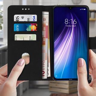 Avizar  Étui Xiaomi Redmi Note 8 et 8 2021 Noir 