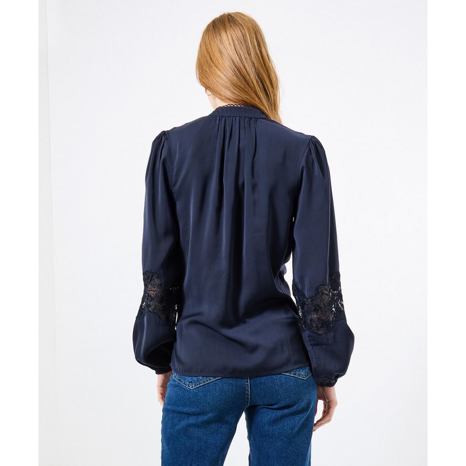 Joe Browns Camicetta in raso blu navy  