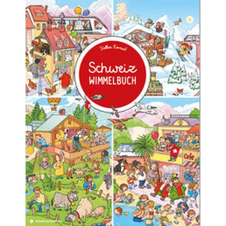 Das große Schweiz Wimmelbuch Konrad, Volker (Illustrationen) Gebundene Ausgabe 