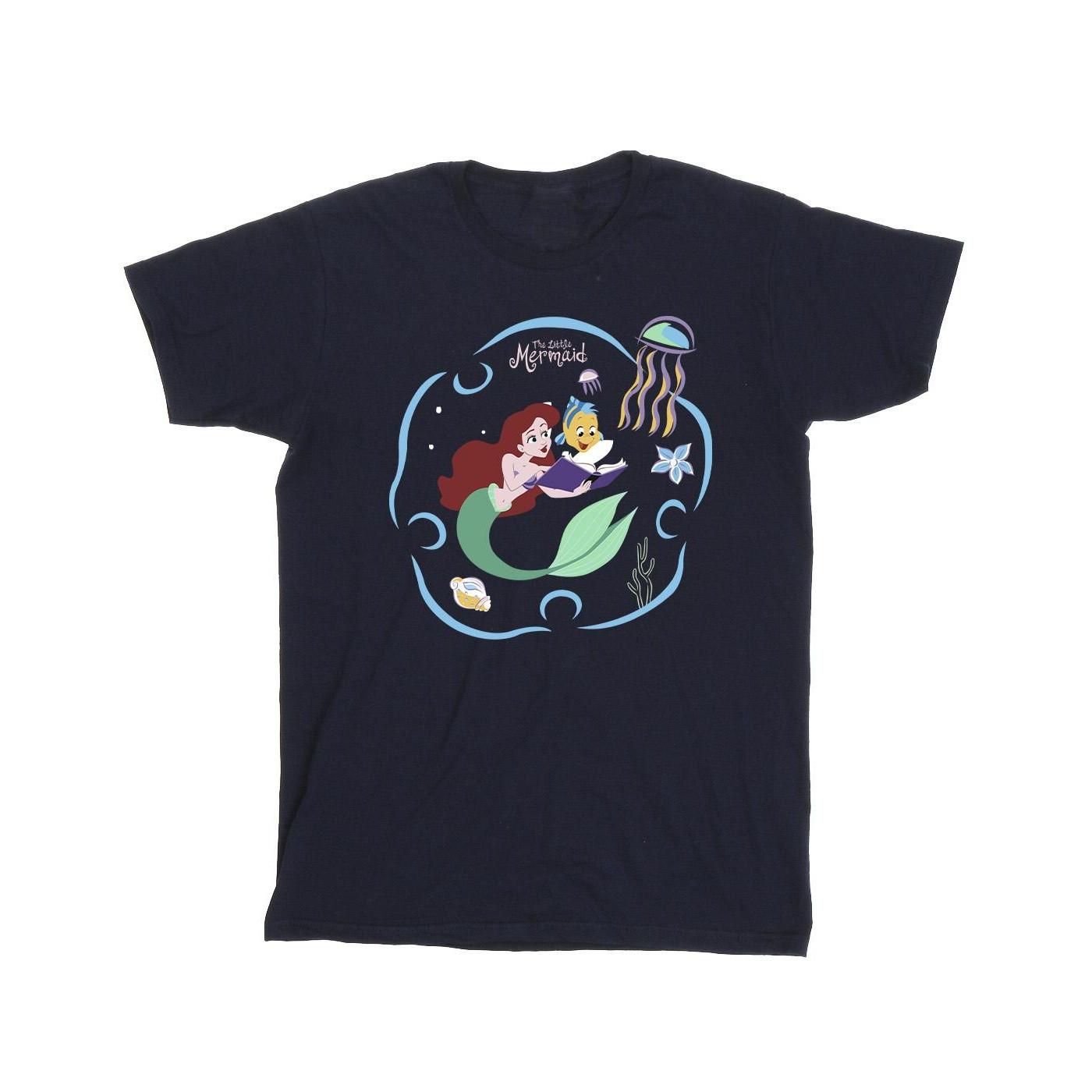 Disney  Tshirt THE LITTLE MERMAID READING A BOOK 