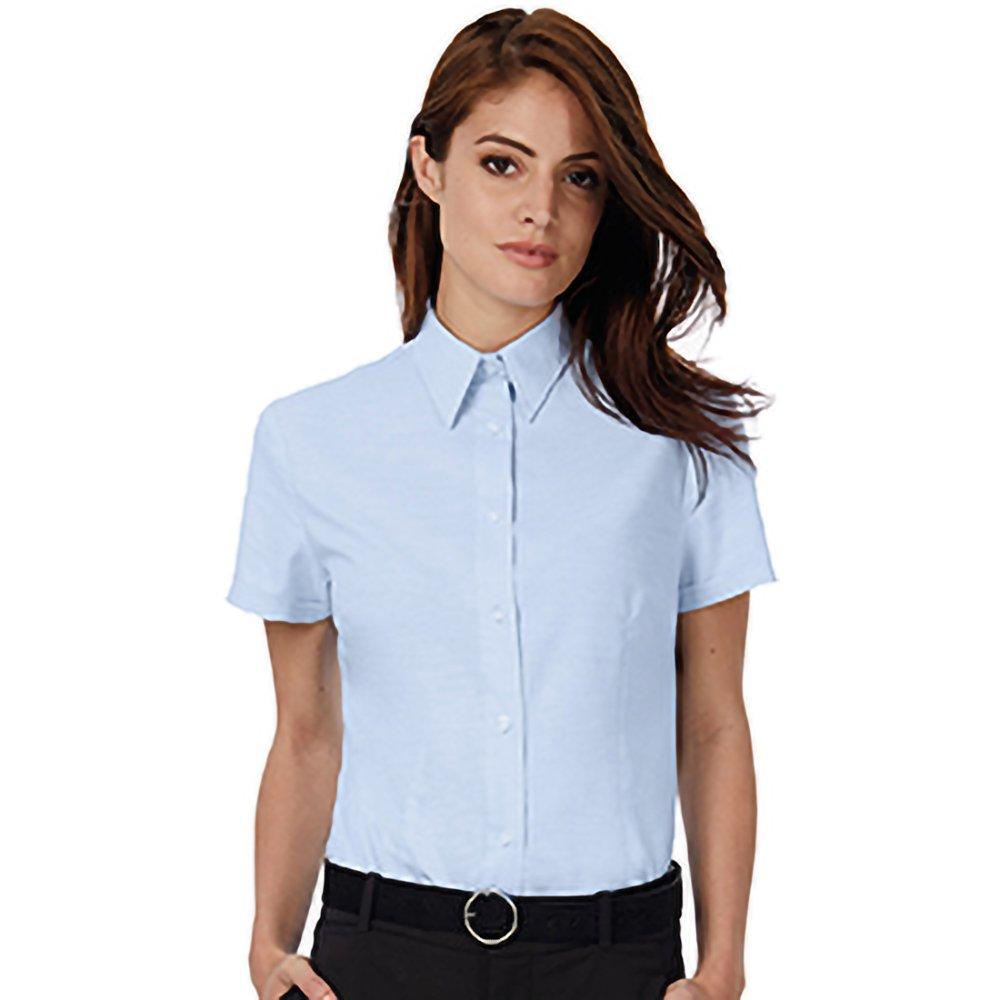 B and C  B&C Oxford Bluse, kurzarm 